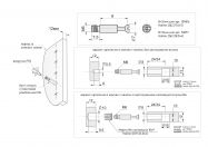 Болт стяжки MINIFIX D7 мм Hafele сталь без покрытия глубина сверления 24 мм резьба М6 7.5 мм (262.27.047)